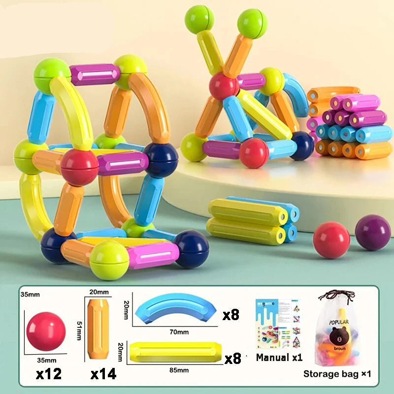 Magnet Stick & Ball Building Set