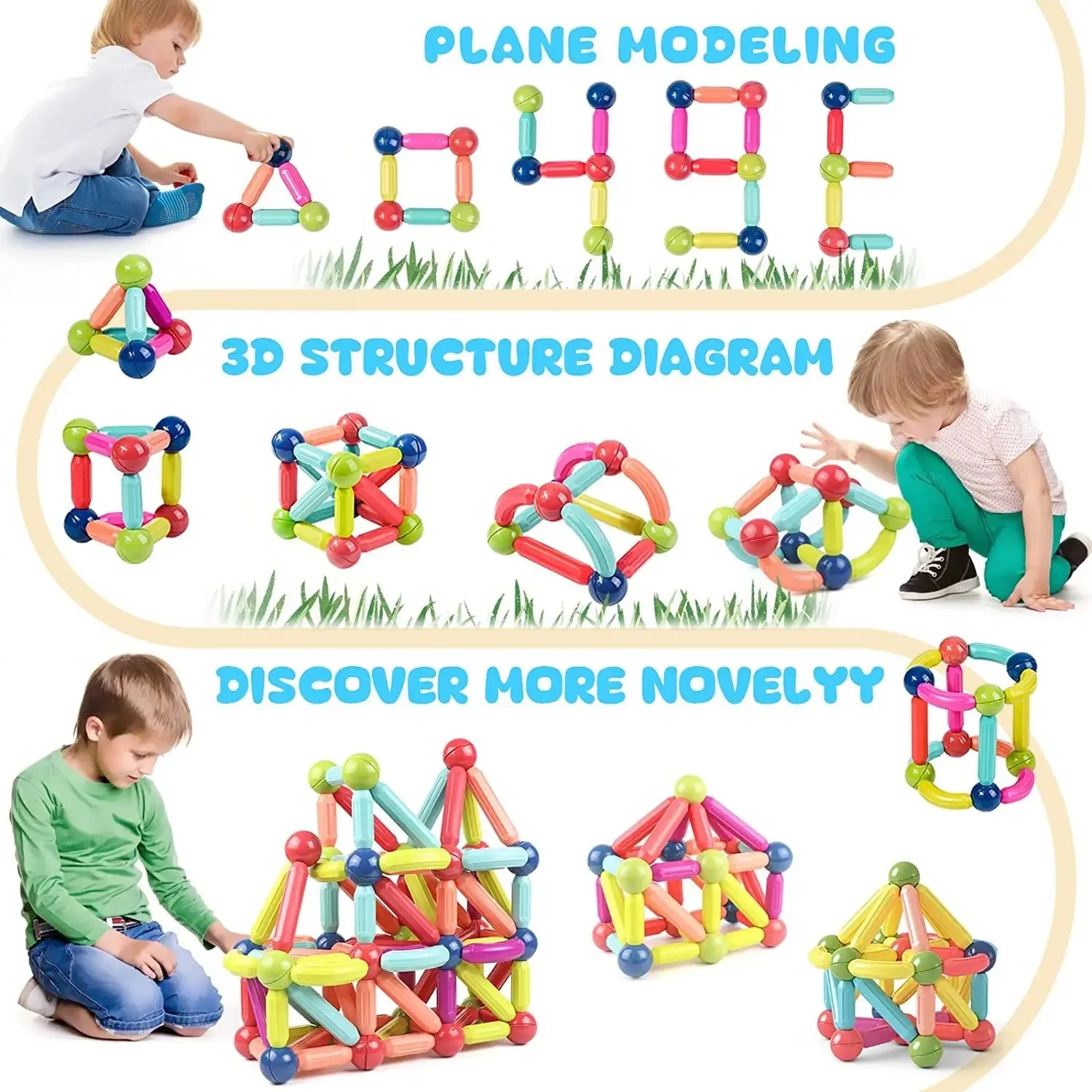 Magnet Stick & Ball Building Set